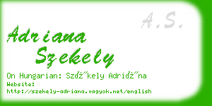 adriana szekely business card